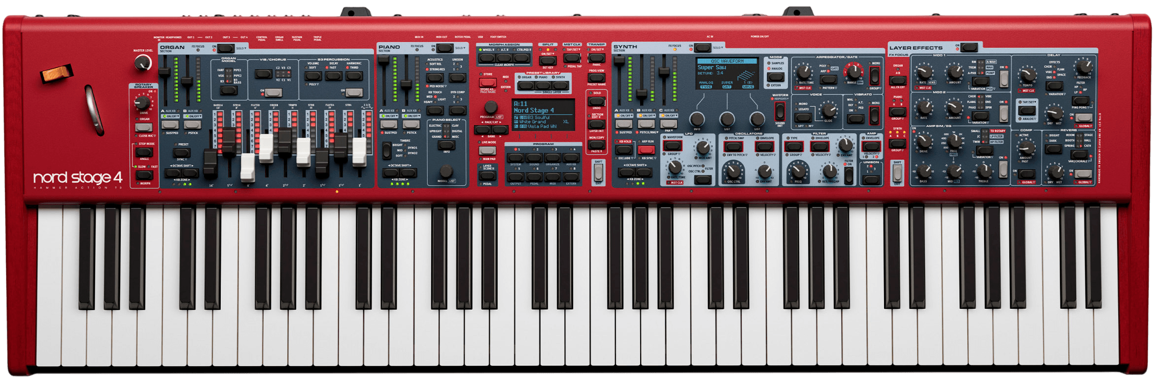 Pedro's Nord Stage 4 keyboard
